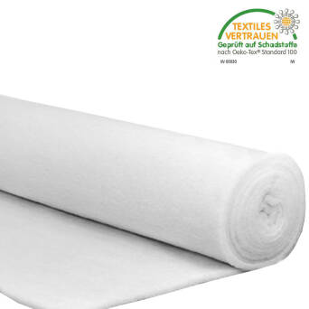 Rouleau de 60m ouate polyester blanche 100g/m2 - Largeur 80cm