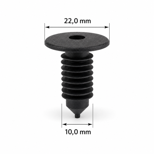 Clip de fixation pour habillage automobile Ø 10 mm Fiat — photo 2