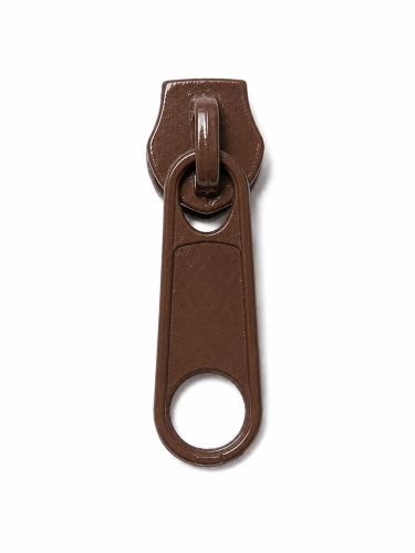 Curseur Nonlock n° 5 pour fermeture à glissière – marron (min. 5 pièces)