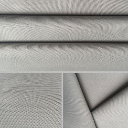 Tissu pour ciel de toit SAM571 gris clair, sur mousse – 0,5 m linéaire