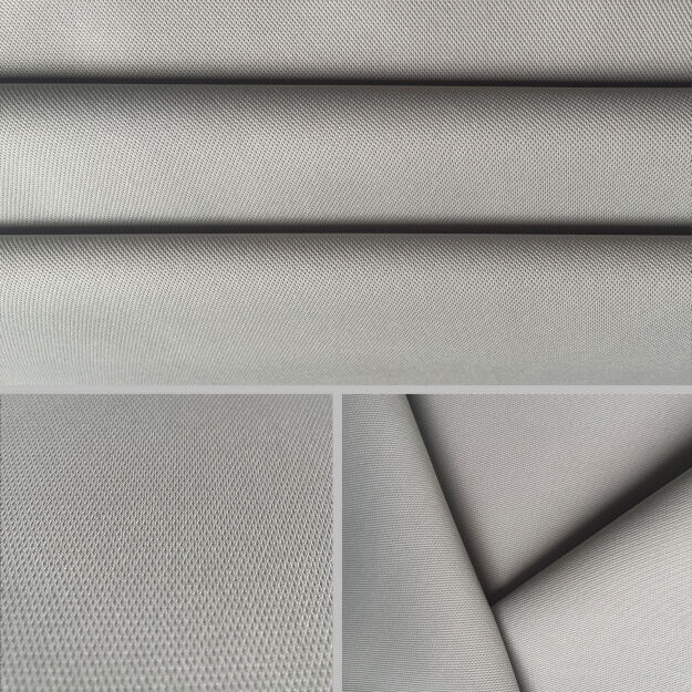 Tissu pour ciel de toit SAM571 gris clair, sur mousse – 0,5 m linéaire