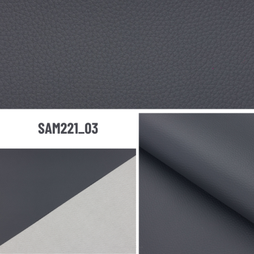 Similicuir automobile Furniline 03 gris foncé – 0,5 m linéaire