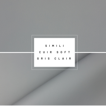 Simili cuir gris clair Soft - Élégance subtile et durabilité