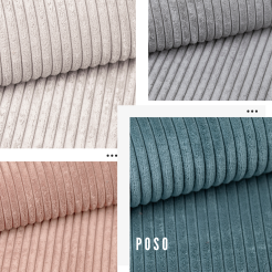 Tissu Tapissier Poso – Élégance en Velours Côtelé Disponible en 7 Couleurs !