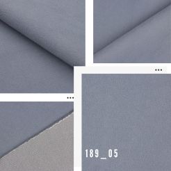 T189_05 Tissu velours couleur gris